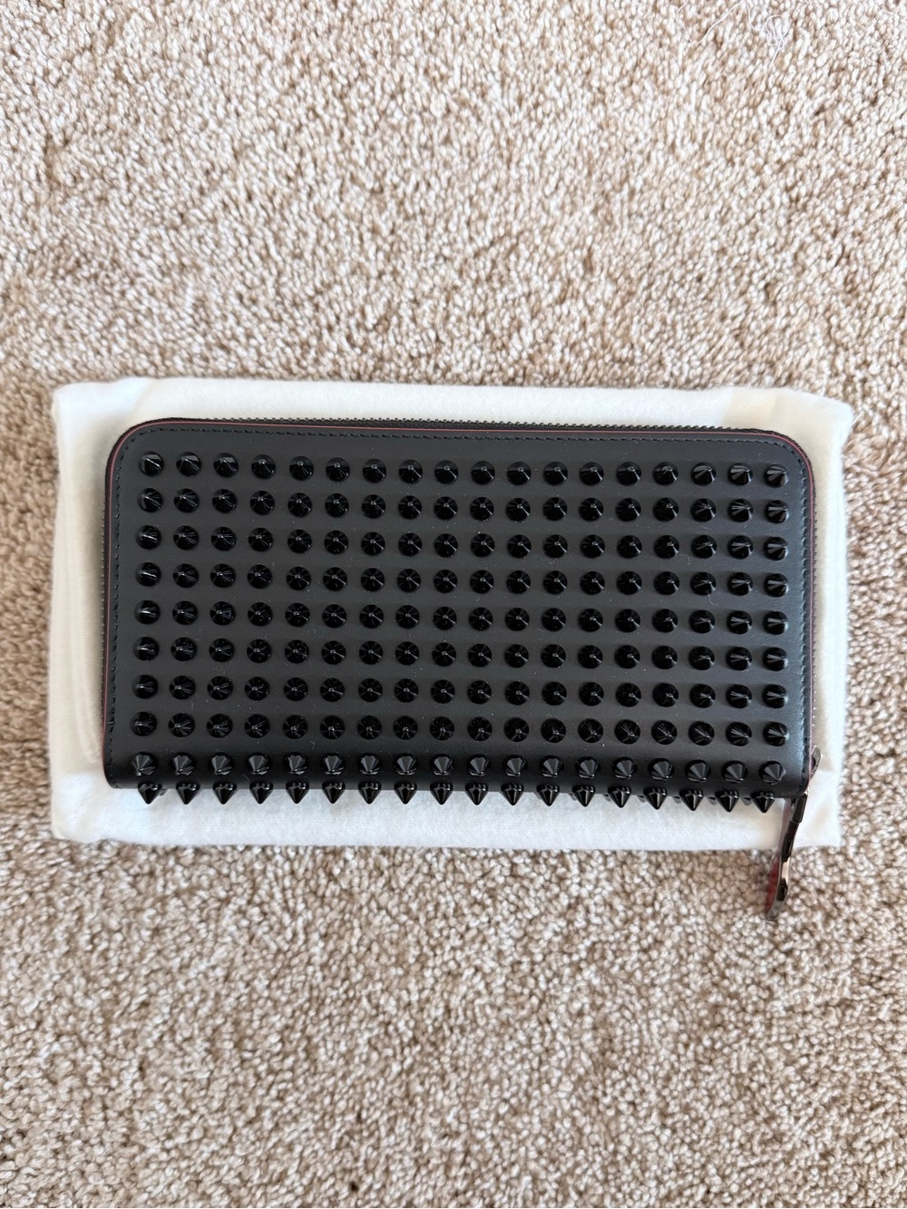Christian Louboutin Panettone Leather Spike Wallet